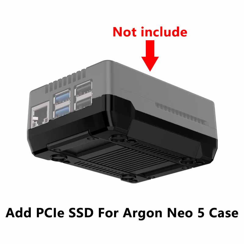 Raspberry Pi 5 Argon-NEO-M.2-NVME-PCIE-Expansion-Board Only For Argon NEO 5 Case (Not include)