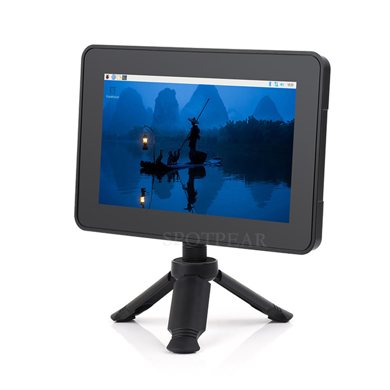 Pi5 Case Tripod For Raspberry Pi Official Touch Display 2 / Waveshare 7inch DSI LCD (H) / Waveshare 7-DSI-TOUCH-A