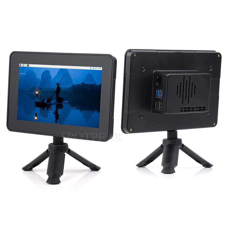Pi5 Case Tripod For Raspberry Pi Official Touch Display 2 / Waveshare 7inch DSI LCD (H) / Waveshare 7-DSI-TOUCH-A