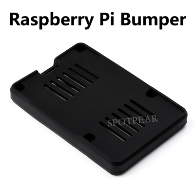 Raspberry Pi 5 Bumper Case Bottom Protective Shell Clip-on Silicone Case For Pi5