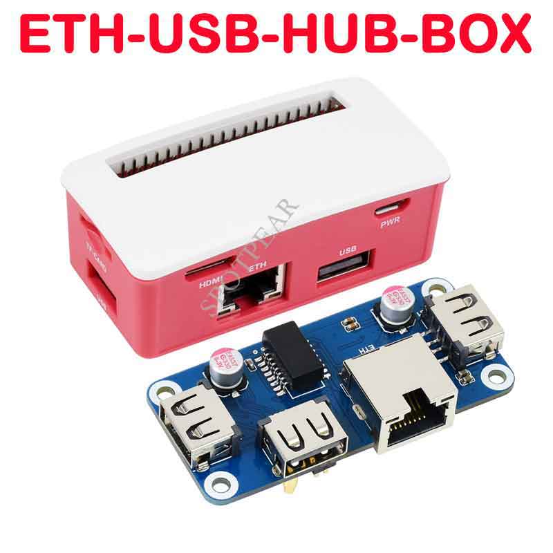 Raspberry Pi Zero Series Ethernet / USB HUB BOX 1x RJ45, 3x USB 2.0