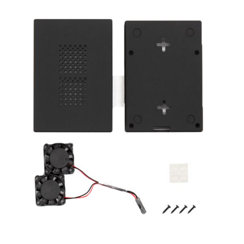Raspberry Pi 4 Model B ABS Case Firm dust resistance with Dual Fan