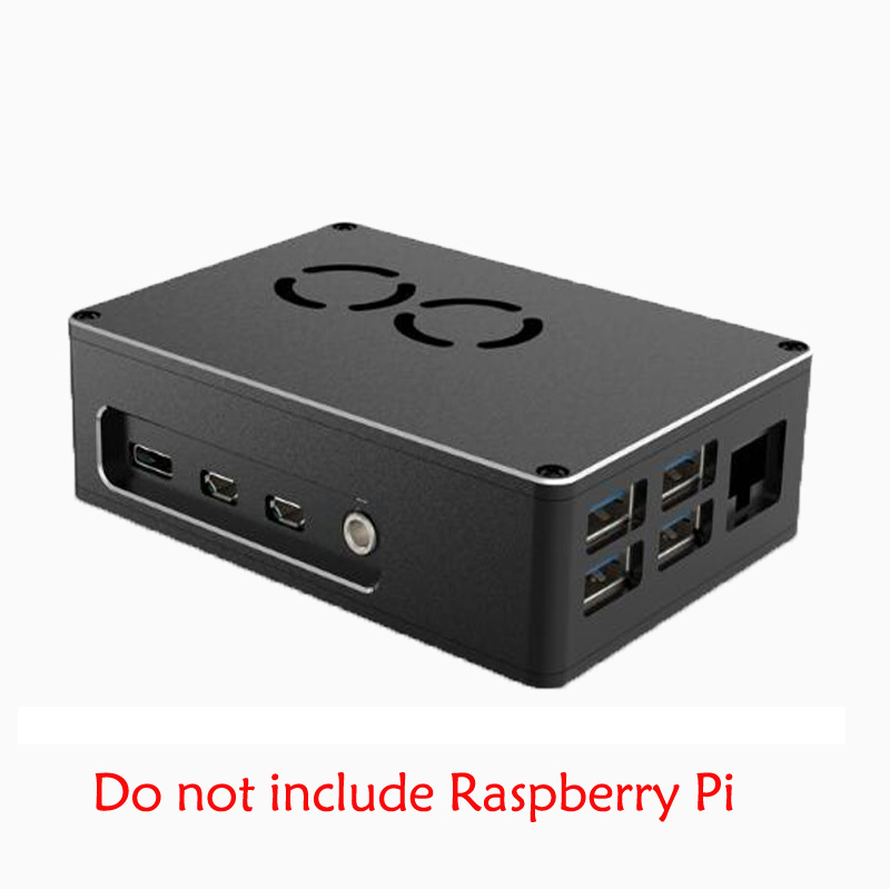 Raspberry Pi 4 Model B 4 Aluminum Metal Case with Dual Fan Heatsink