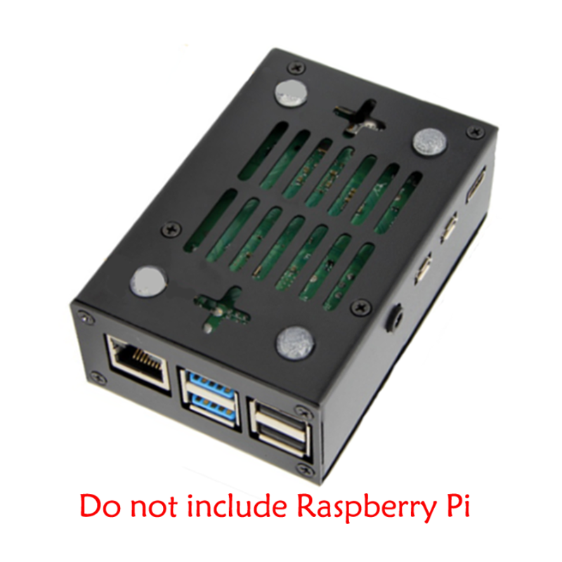Raspberry Pi 4 Aluminium Alloy Case, Firm, dust resistance, excellent heat spreading