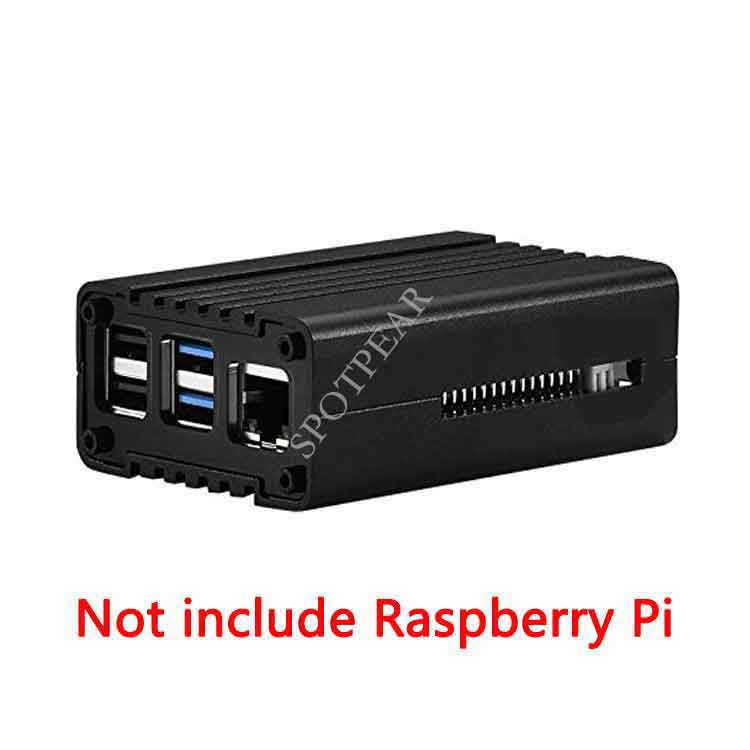 Raspberry Pi 4 Model B 4B Aluminum Alloy Case with Fan Heatsinks