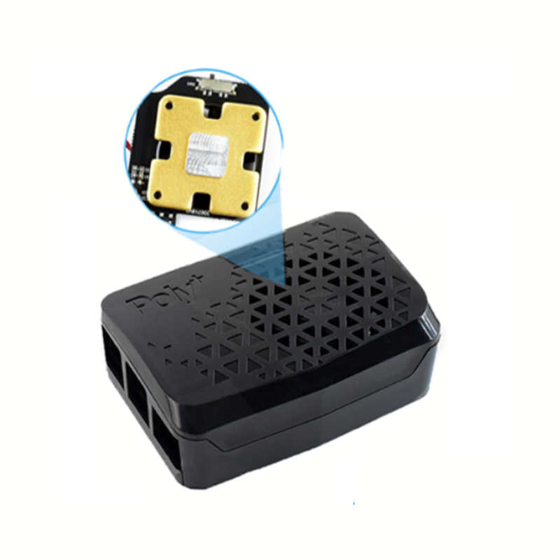Raspberry Pi 4 Model B Black Poly+ Case With Dedicated MINI Cooling Fan