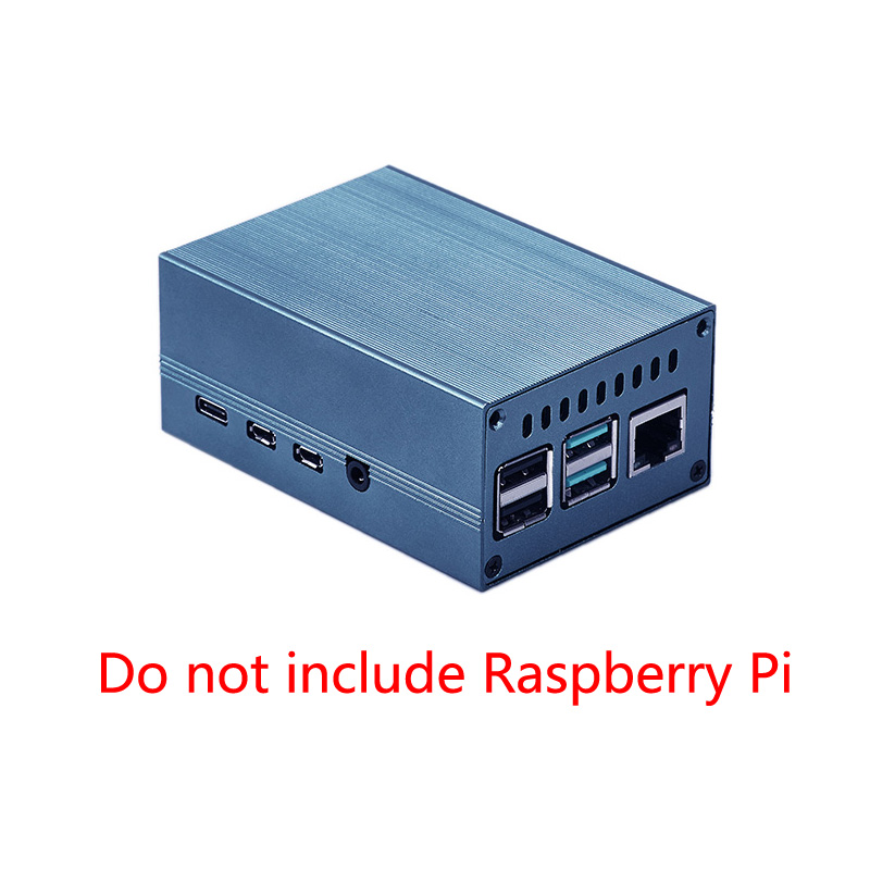 Raspberry Pi 4 Model B Aluminium Alloy Case, Blue case