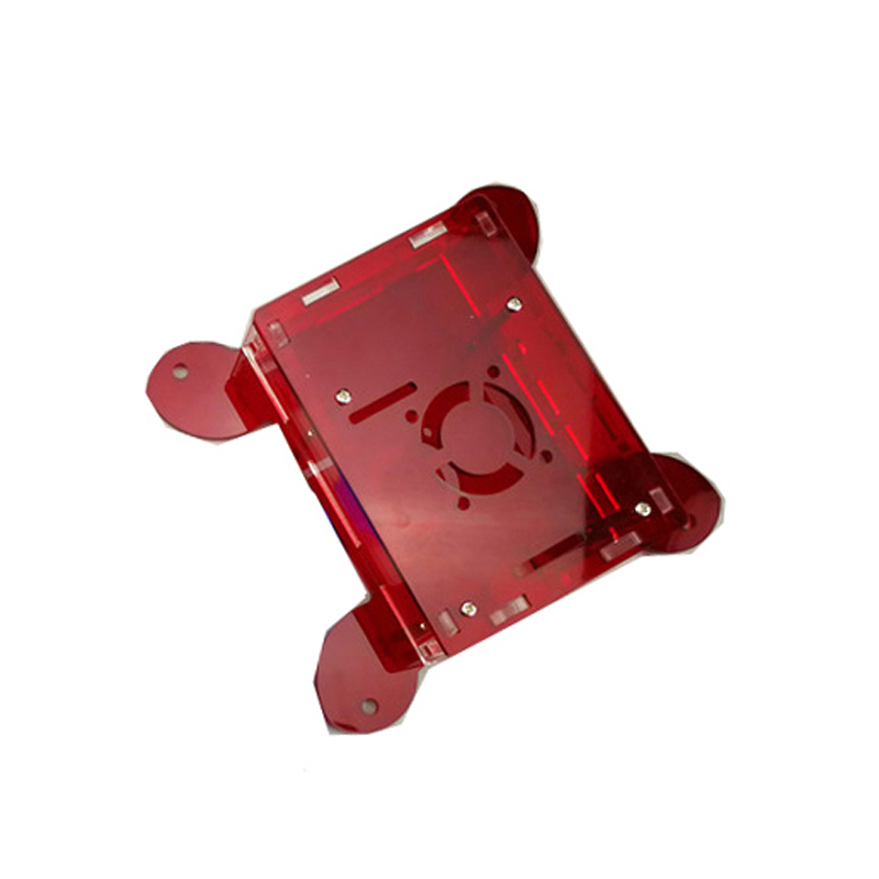 Raspberry Pi 4 Model B case Wall mountable case, Red Case