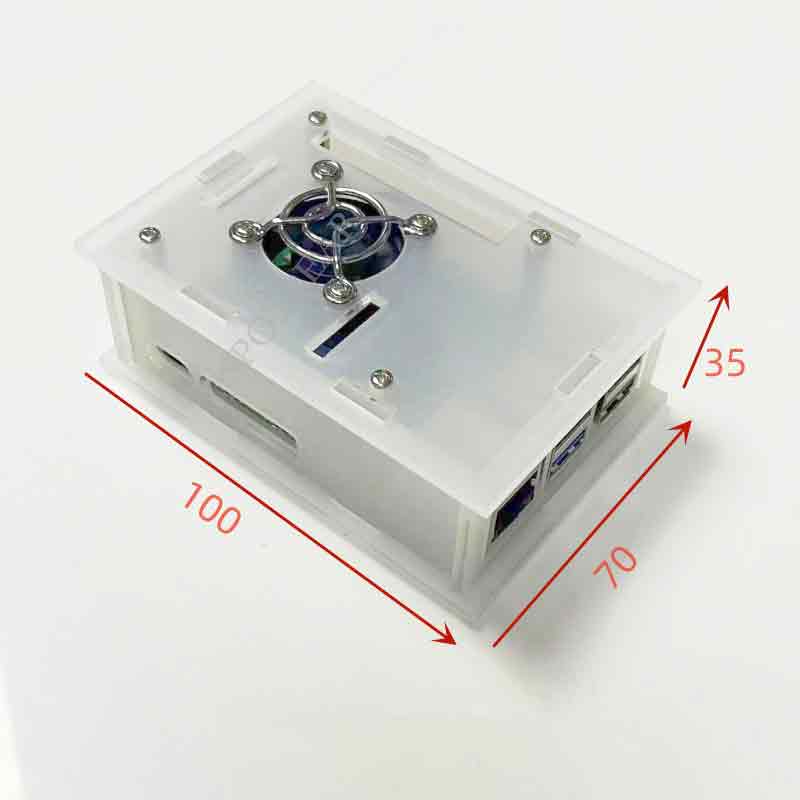 Raspberry Pi 5 acrylic transparent case with cooling fan bracket option