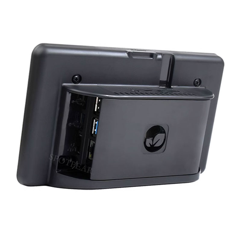 Raspberry Pi 4B ABS black shell Case For Official Original 7 inch 800x480 display Touch Screen