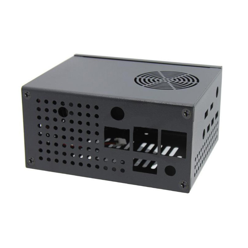 Raspberry Pi 4 Model B X857/872 /X862 board case, with power control switch and mute cooling fan