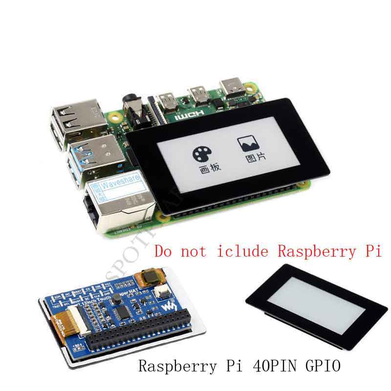 Raspberry Pi 2.13inch Touch e Paper HAT SPI 250×122