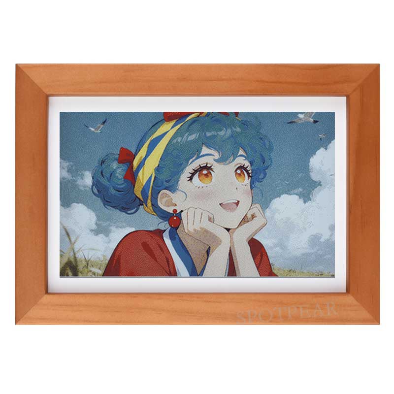 Raspberry Pi Zero Pi0 2W Digital Photo Frame 7.3 inch E6 Full Color E Paper Ink Calendar Art Poster