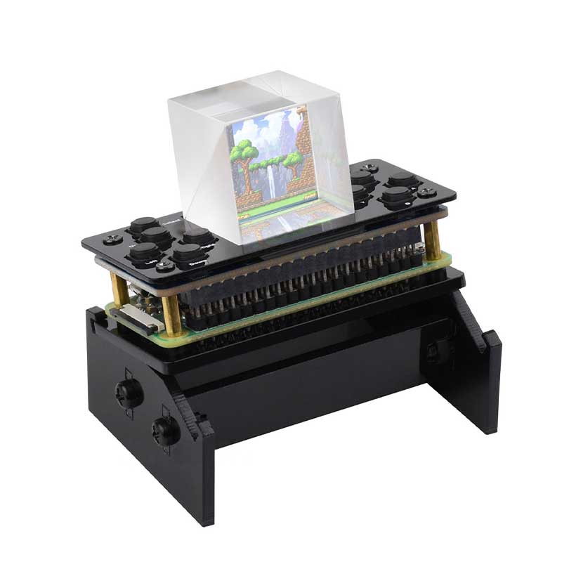 Raspberry Pi LCD 3D Display Transparent Screen Refractive Prism Game Mini TV For Raspberry Pi Zero