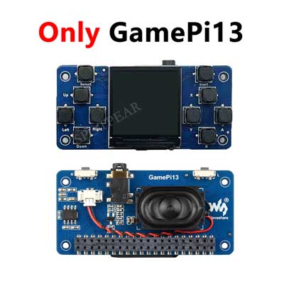 Raspberry Pi LCD Display Screen 1.3inch LCD with Game Button AND Audio Buzzer For Zero 2W / 3B / 4B / PI5 / RP2040-PiZero