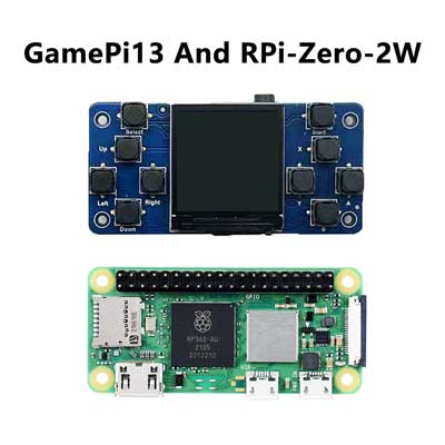 Raspberry Pi LCD Display Screen 1.3inch LCD with Game Button AND Audio Buzzer For Zero 2W / 3B / 4B / PI5 / RP2040-PiZero