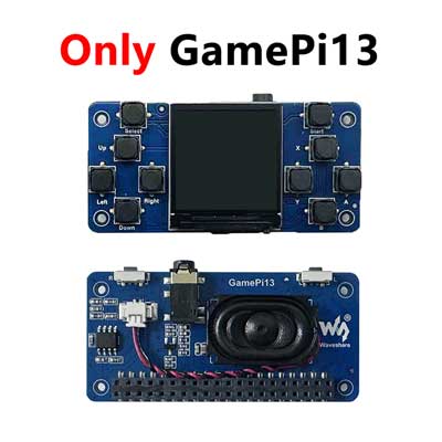 Raspberry Pi LCD Display Screen 1.3inch LCD with Game Button AND Audio Buzzer For Zero 2W / 3B / 4B / PI5 / RP2040-PiZero