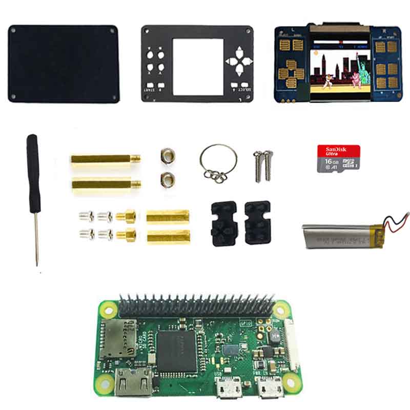 Raspberry pi zero zero 2W Pi0 game kit 1.54inch LCD with case Speaker