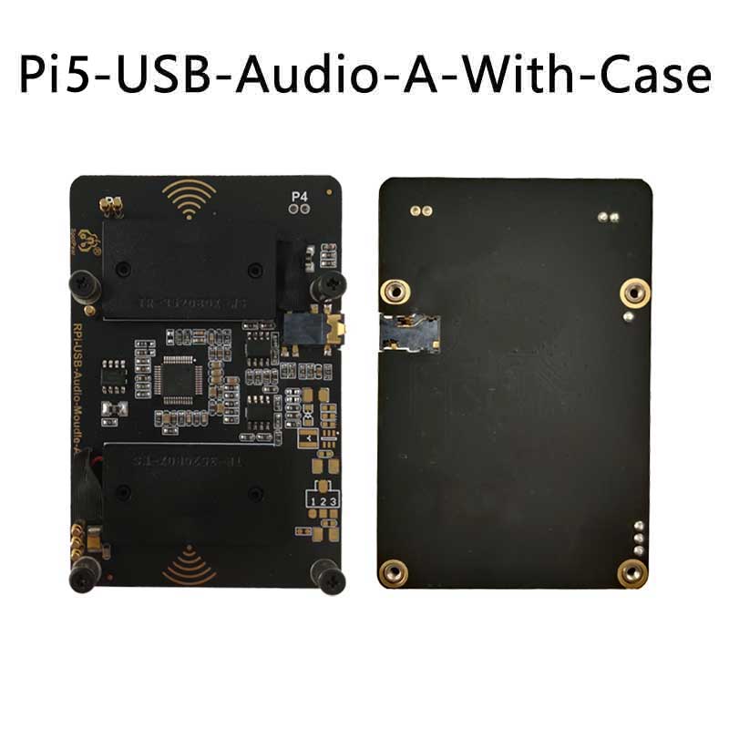 Raspberry Pi 5 USB Audio Sound Card Moudle HAT with Earphone Jack Buzzer Speaker Option For Pi4B