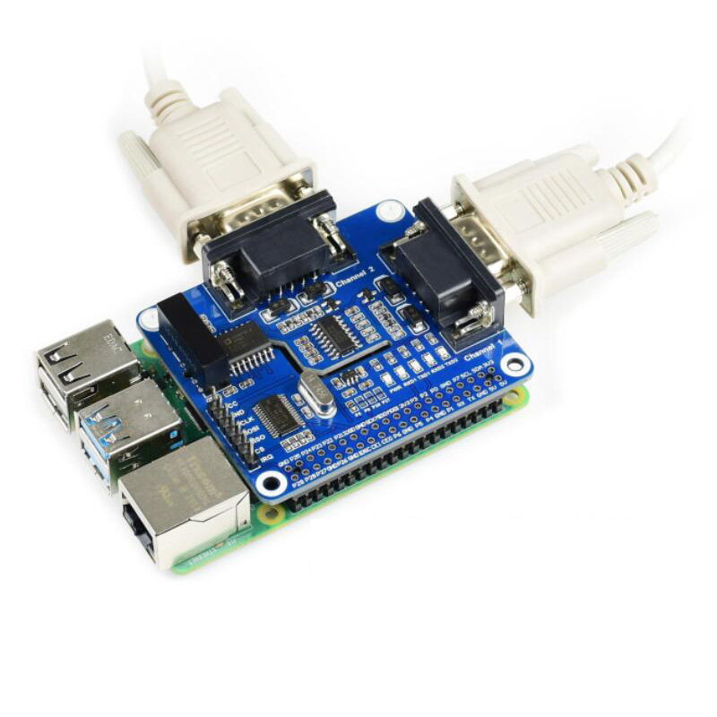 Raspberry Pi 2 Channel Isolated RS232 Expansion HAT