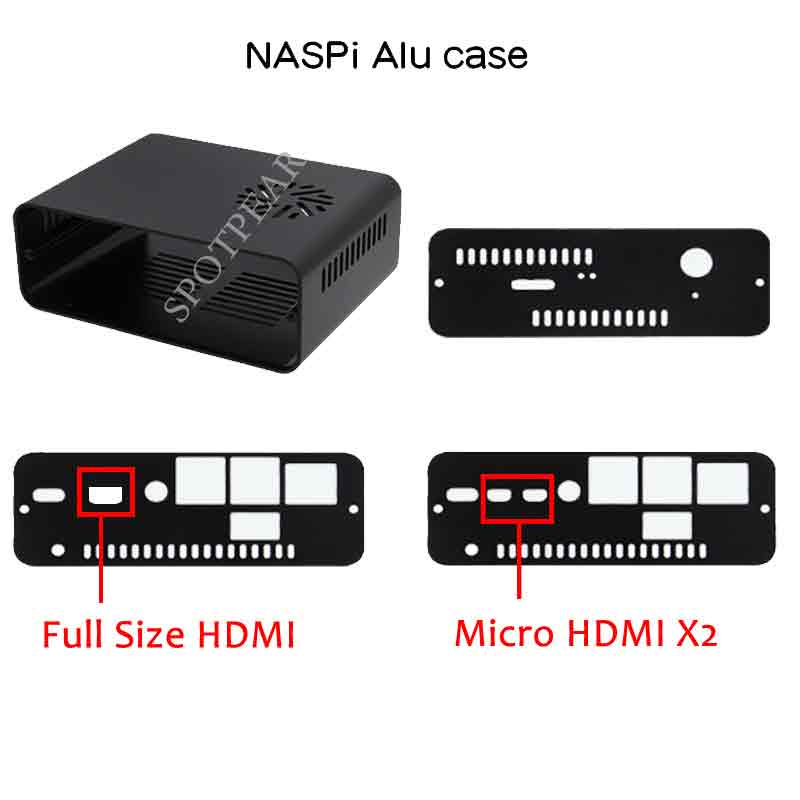 Raspberry Pi 4B Storage module NASPi adapter board SATA HDD/SSD hard disk NAS storage server kit