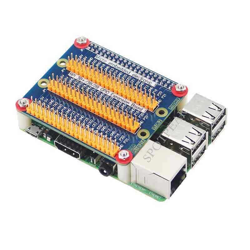 Raspberry Pi IO Board GPIO interface expansion board stacks up to 3 HATs at once