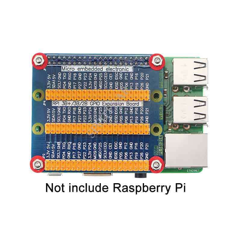 Raspberry Pi IO Board GPIO interface expansion board stacks up to 3 HATs at once