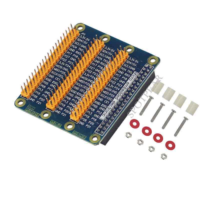 Raspberry Pi IO Board GPIO interface expansion board stacks up to 3 HATs at once