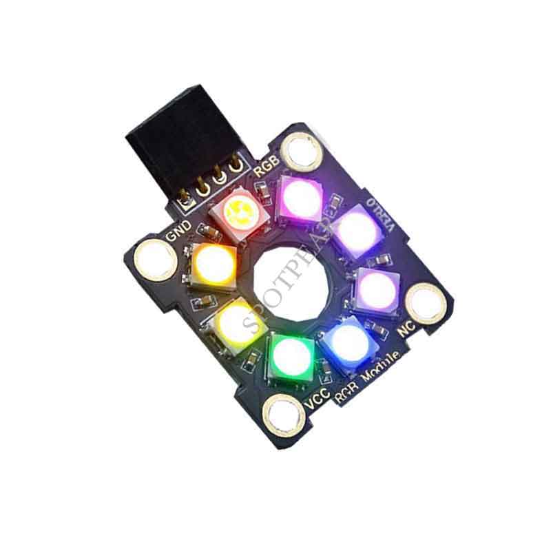 Raspberry Pi Pico Colorful RGB light halo module compatible alligator clip DuPont line PH2.0 cable