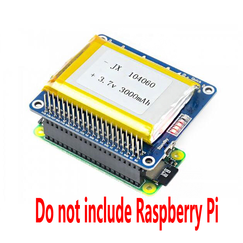 Raspberry Pi Li polymer Battery HAT, 5V Output