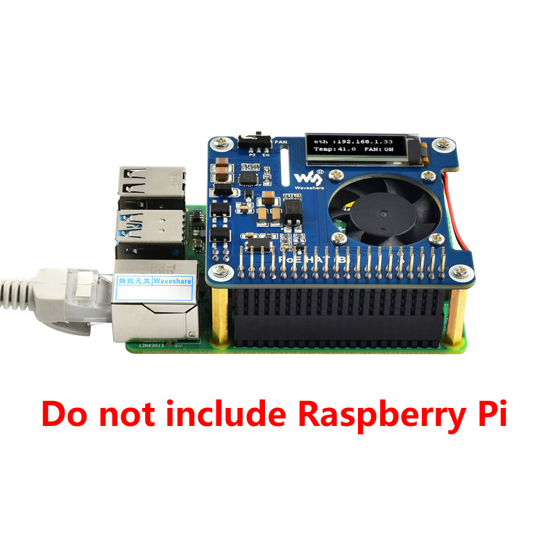 Raspberry Pi 3B+/4B Power over Ethernet HAT (B)