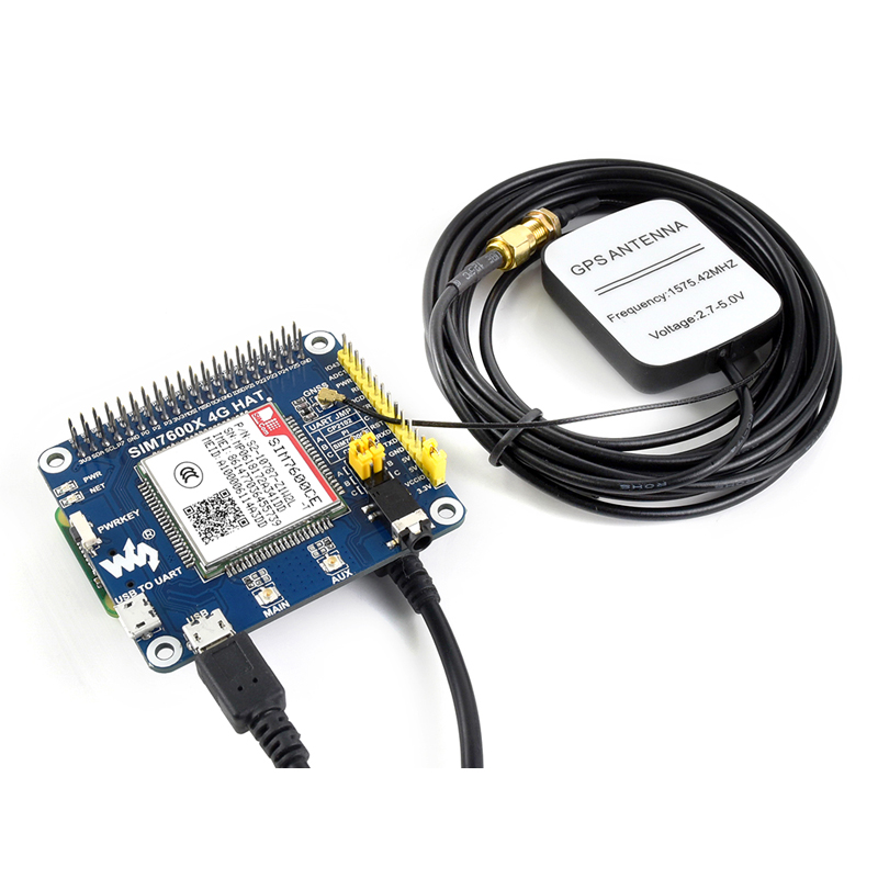 Raspberry Pi SIM7600CE 4G HAT, GNSS positioning