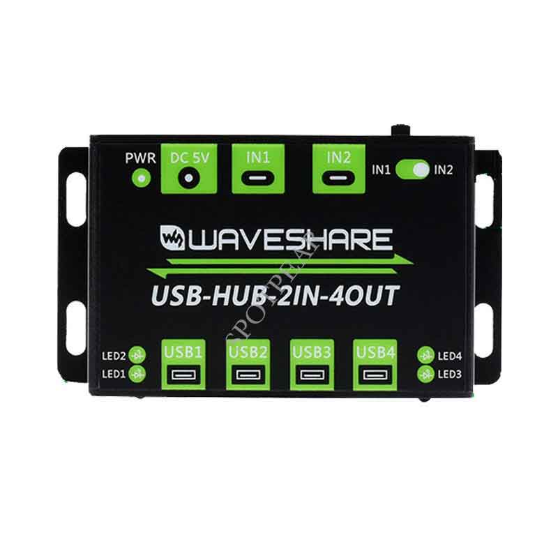 Industrial Grade USB HUB Extending 4x USB 2.0 Ports Switchable Dual Hosts also for raspberry pi