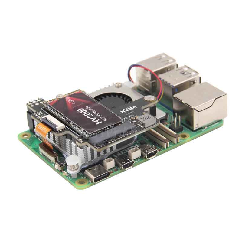X1003 Raspberry Pi 5 PCIe to M.2 NVMe SSD MINI Adapter Board HAT Pi5 2242 2230