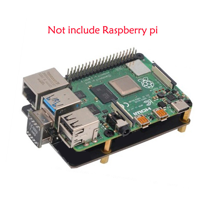 Raspberry Pi 4 Model B X862 V.2, SATA SSD Shield, Storage Expansion Board