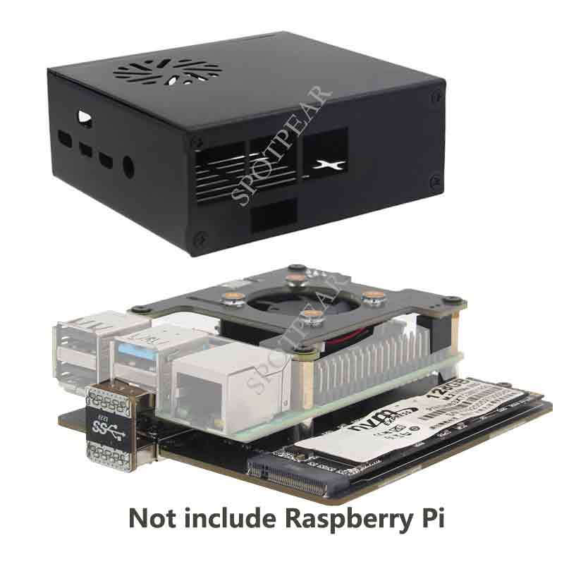 Raspberry Pi 4B expansion board X876 M.2 NVME SSD ultra thin NAS storage module