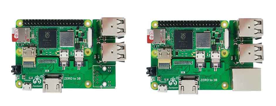 Raspberry Pi Zero 2w to 3B interface adapter Zero to Pi3 Expansion Board  Pi0 USB HUB RJ45 HAT