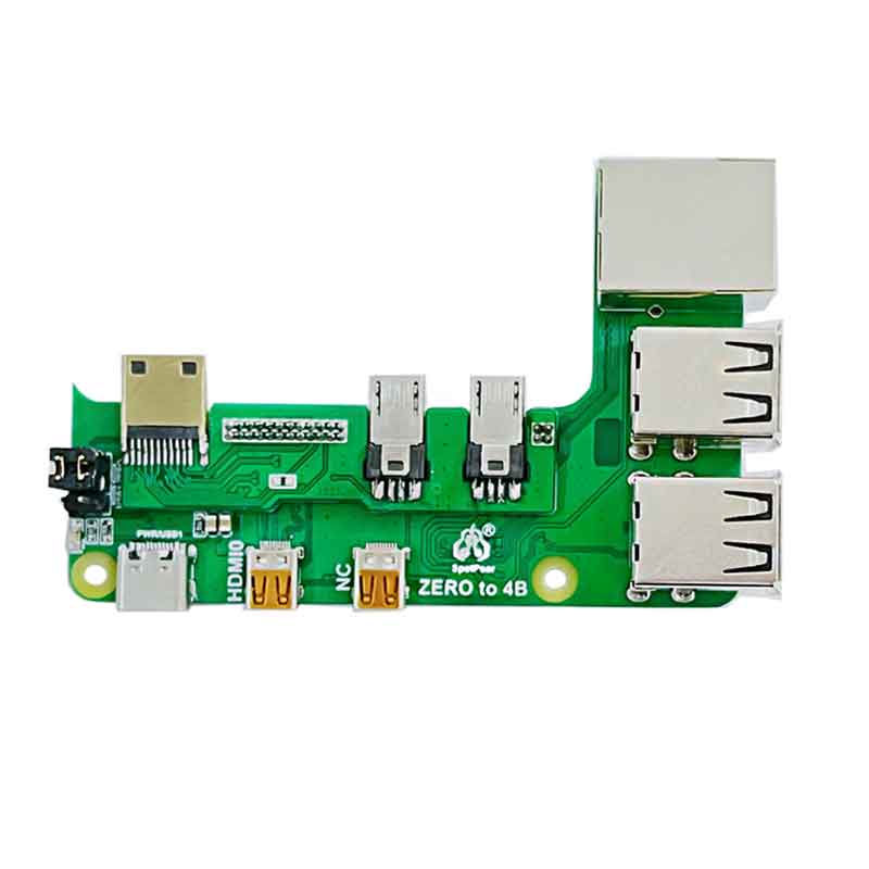 Raspberry Pi Zero 2w to 3B/4B interface adapter Zero to Pi3 Expansion Board Pi0 USB HUB RJ45 HAT