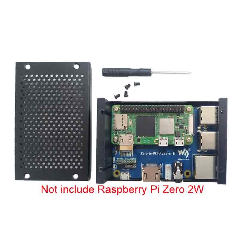 Raspberry Pi Zero 2W to 3B Adapter with Speaker Compatible 3B Case PI0 2 W USB HUB RJ45 board