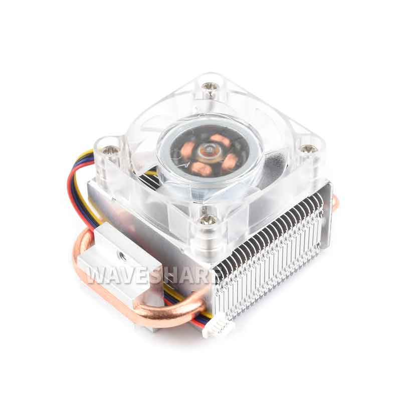 Raspberry Pi 5 ICE Tower Higher RGB Fan Pi5 CPU Cooler U-Shaped Copper Tube Fins