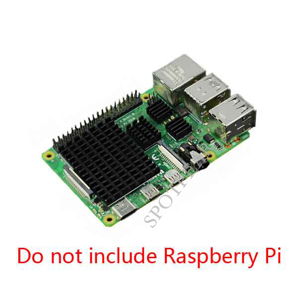 Raspberry Pi 4 Model B Accessories 4B Black aluminum heatsink 
