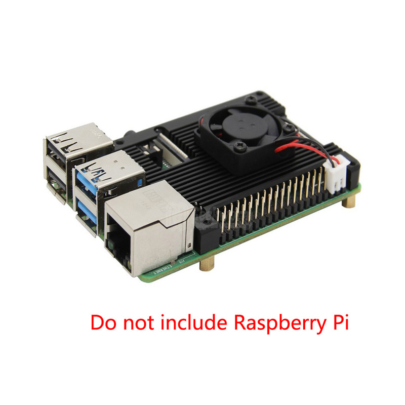 Raspberry Pi 4 model B PI4-PANEL-RADIATOR (with Fan), for Raspberry Pi 4B