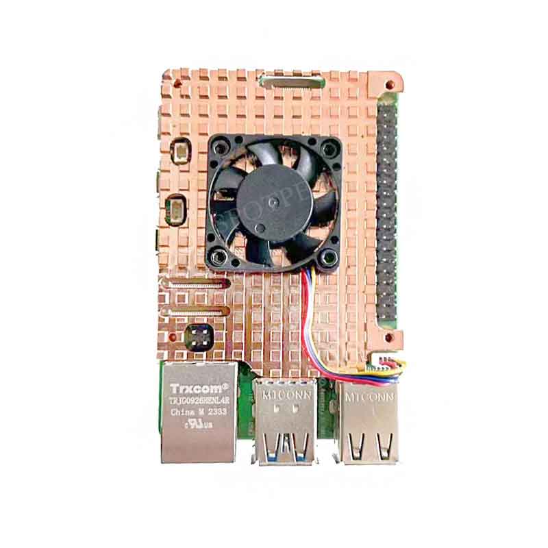 Raspberry Pi 5 Pure Copper Heatsink Option Fan or No-Fan