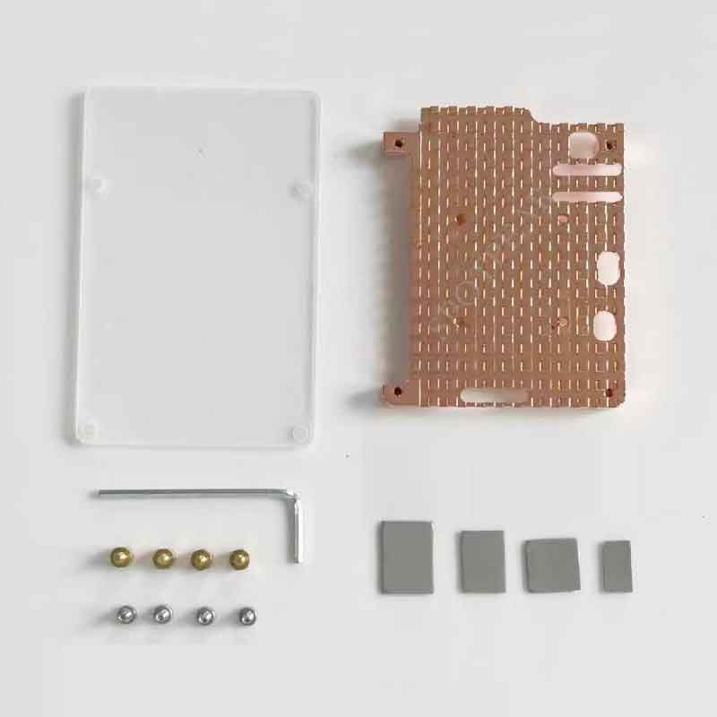 Raspberry Pi 5 Pure Copper Heatsink Option Fan or No-Fan