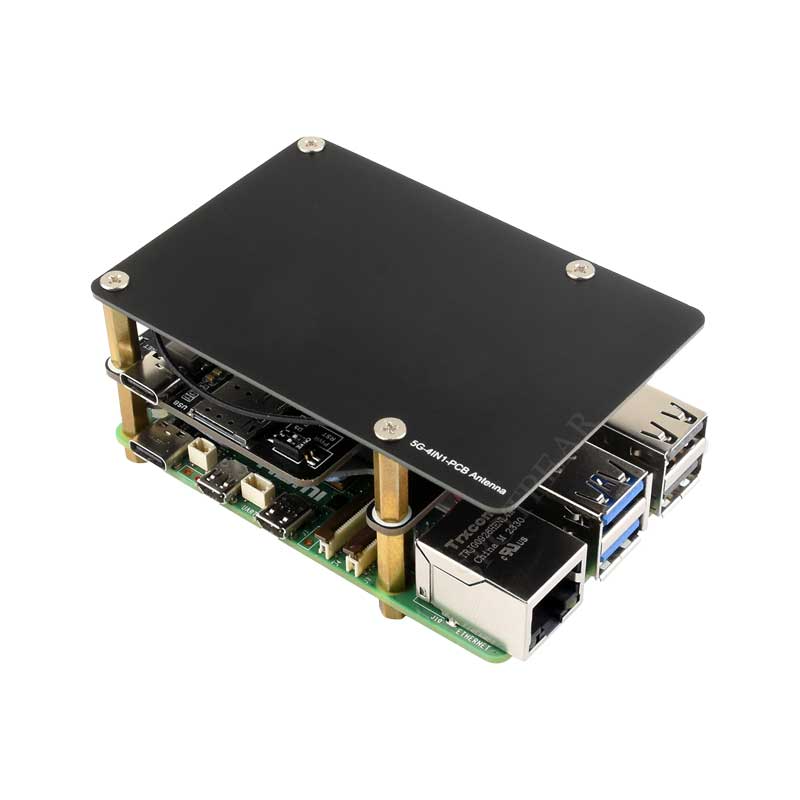 Raspberry Pi 5 PCIe to M.2 5G/4G/3G HAT With RM502Q-AE