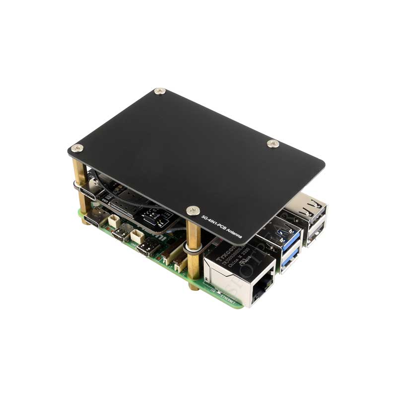 Raspberry Pi 5 PCIe to M.2 5G/4G/3G HAT With RM520N-GL