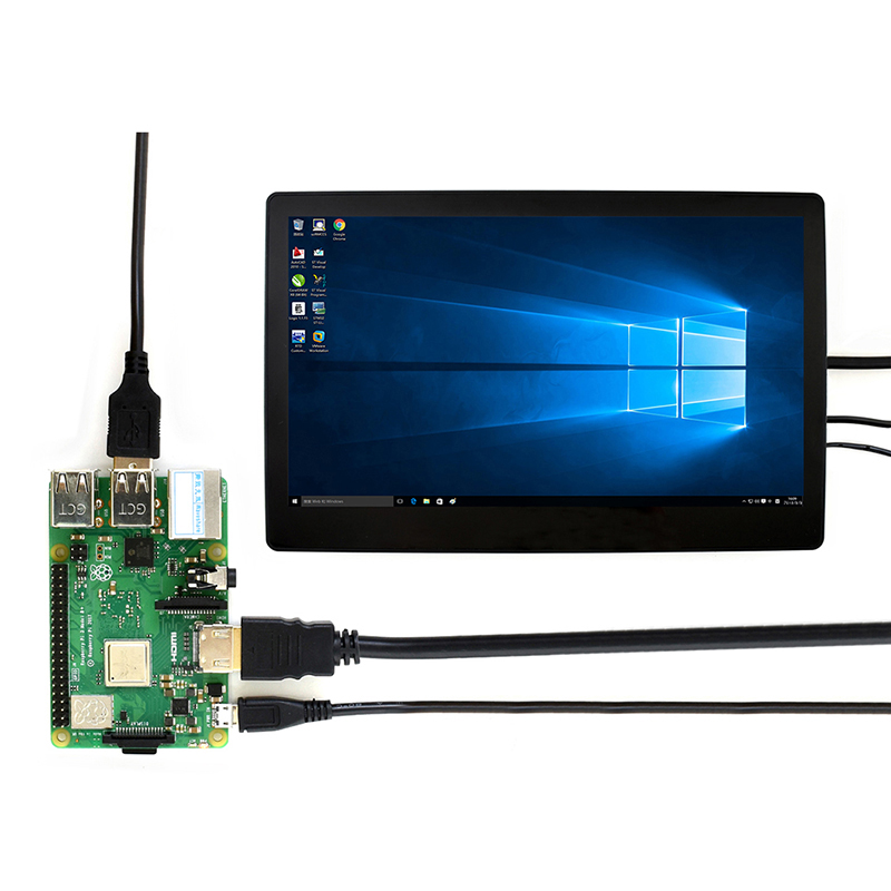 Raspberry Pi 11.6inch Capacitive Touch Screen LCD with Case compatible with HDMI