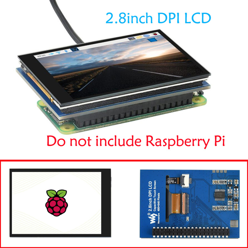 Raspberry Pi 2.8inch Capacitive Touch LCD, DPI, 480×640