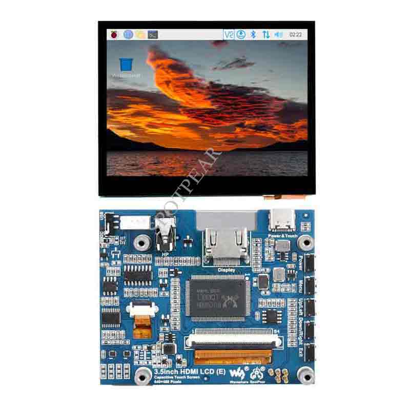 Raspberry Pi 3.5inch Capacitive touchscreen 3.5 inch display IPS touch screen compatible with HDMI