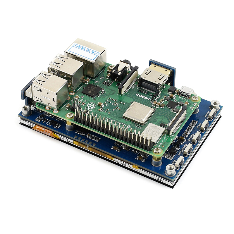 Raspberry Pi 4.3inch HDMI LCD (B), IPS, capacitive touch compatible with HDMI